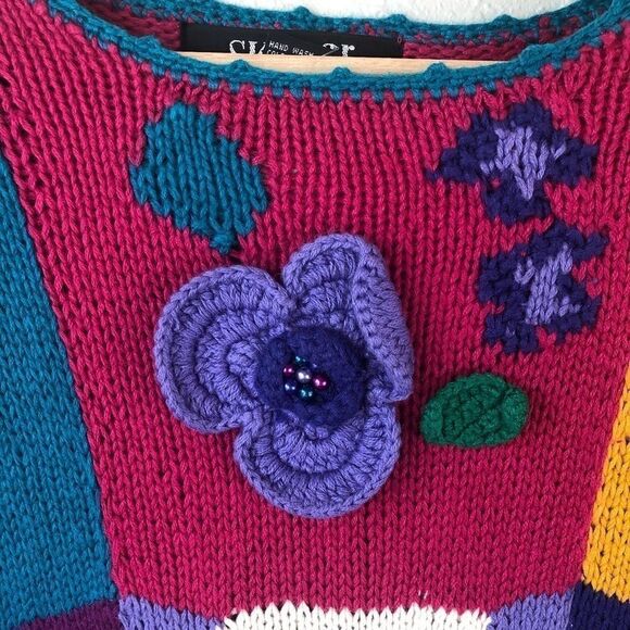 NWT SK Wear Ramie Blend Sweater Size S - Picture 3 of 8